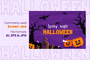 Happy Halloween  Banner, Party flyer, a Poster Template by Sagar Gabol (Thumbnail 4 of 4)