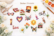 70s Retro Floral Sublimation PNG, an Illustration by Artnoy (Thumbnail 7 of 8)