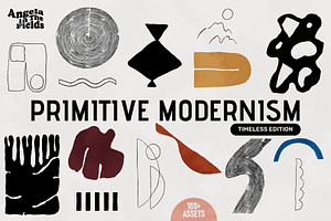 PRIMITIVE MODERNISM Vector Clipart