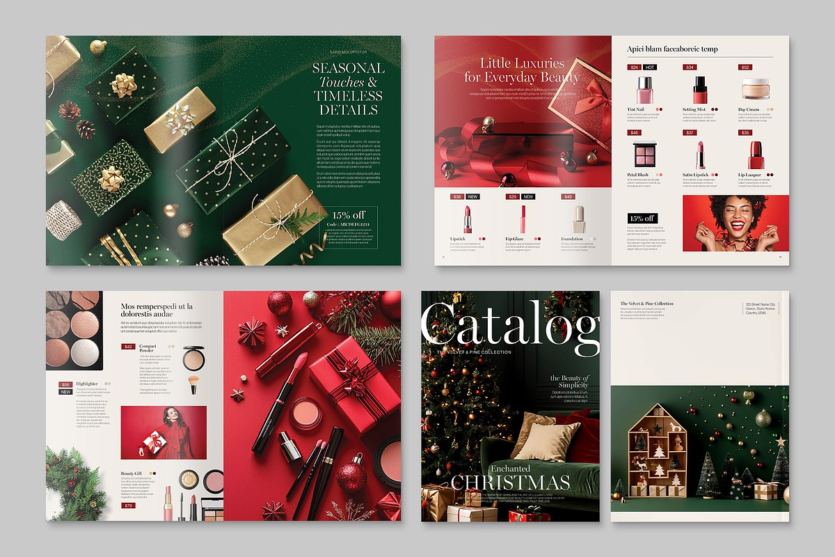 Christmas Catalog Template, a Brochure Template by BrandPacks (Photo 5 of 6)