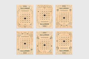 Halloween Bingo Card Template, a Card Template by BrandPacks