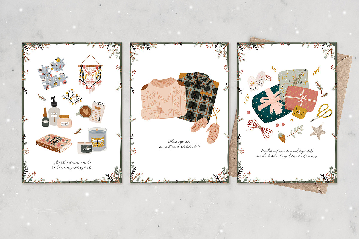 Winter daily self care routine, an Illustration by Ruslana Lubenets (Photo 5 of 17)