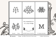 Antique Vintage Monogram Initial M, an Object Graphic by Antique Monograms (Thumbnail 3 of 4)