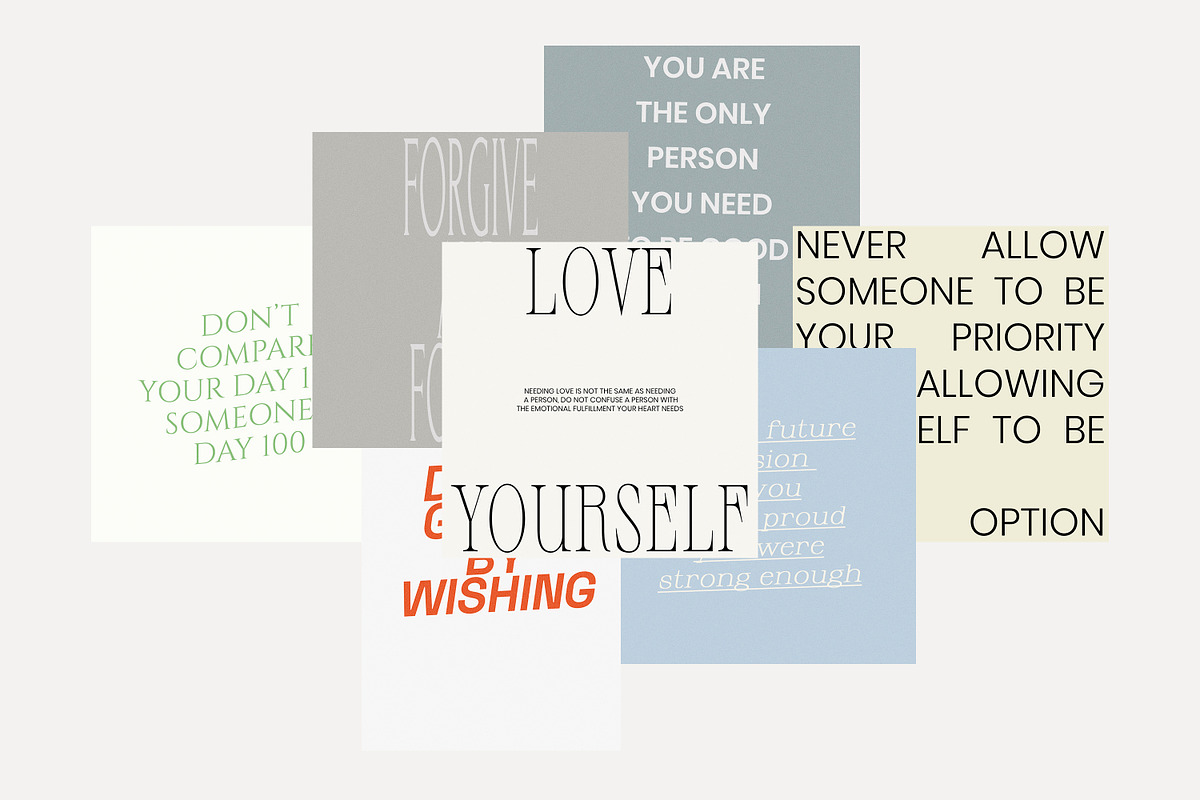 Instagram Quotes Posts Stories PS, a Social Media Template by Love Radiation Studio (Photo 9 of 19)