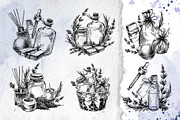 Cosmetics lavender SPA line clipart, an Illustration by NATASHA CHU (Thumbnail 6 of 16)
