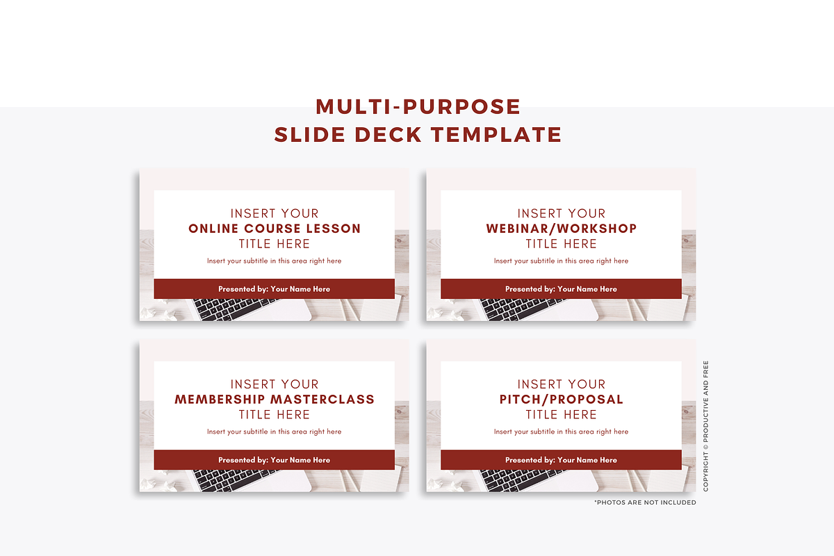 Webinar & Course Slide Deck Template, a Presentation Template by ProductiveandFree (Photo 10 of 12)