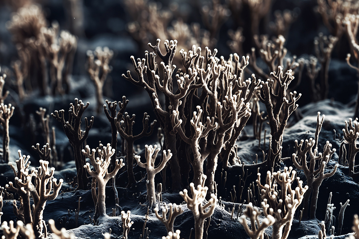 72 Microscopic Fungi Backgrounds, a Background Graphic by h.utomo (Photo 43 of 72)