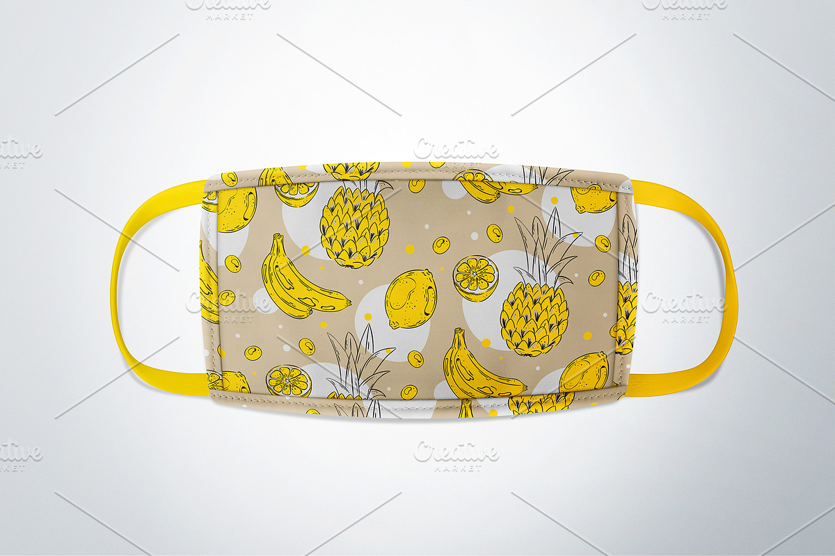 FABRIC FACE MASK MOCKUP, a Mask Mockup by Moonlight Creative (Photo 4 of 6)