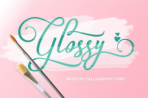 Glossy Script Font