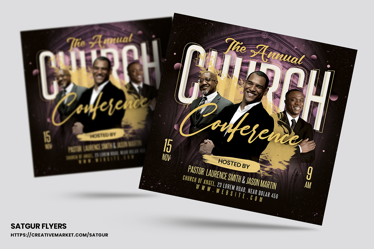 Church Flyers Bundle - Vol 6, a Flyer Template by Satgur Graphic Design (Photo 4 of 11)