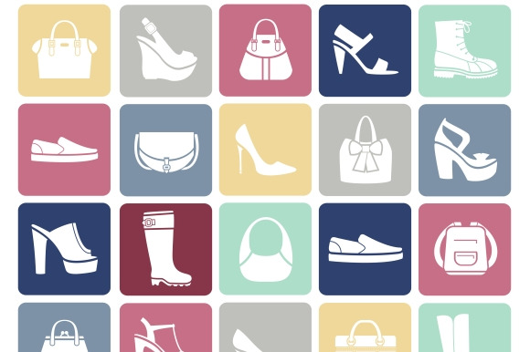Shoes And Bags Icons
