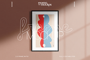 2:3 Ratio Black Wood Frame Mockup, a Household Mockup by momomockps (Thumbnail 1 of 14)