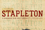 Stapleton, a Slab Serif Font by JoshuaRed Design (Thumbnail 1 of 11)