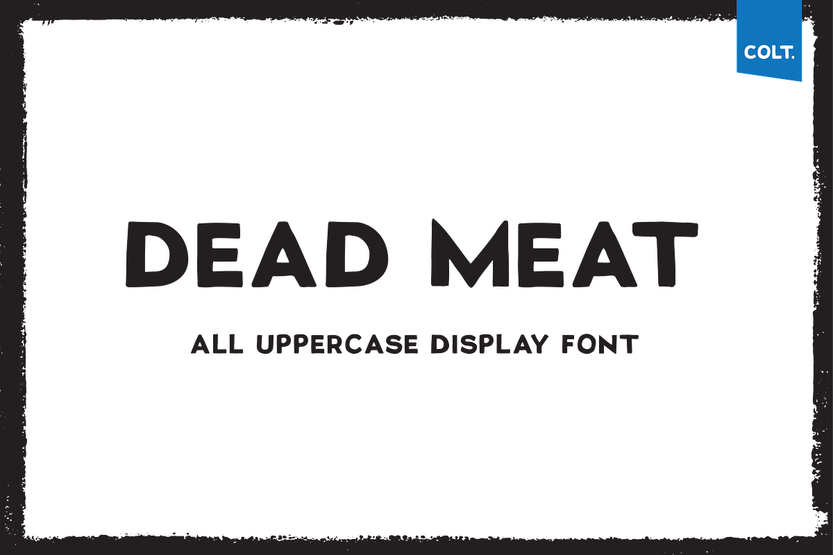 DEAD MEAT - T-shirt Design Font preview 3