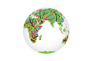 Globe in Stripes, an Object Graphic by cesgra (Thumbnail 3 of 5)