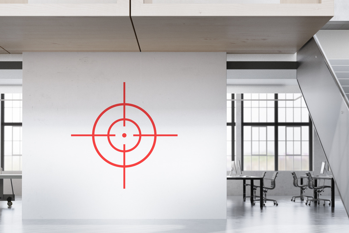 Collection of red target icons., an Icon by ExpressShop