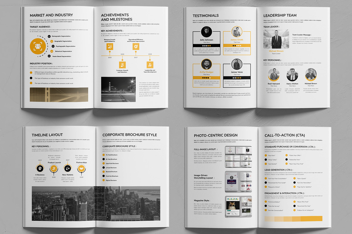 Business Company Profile Layout