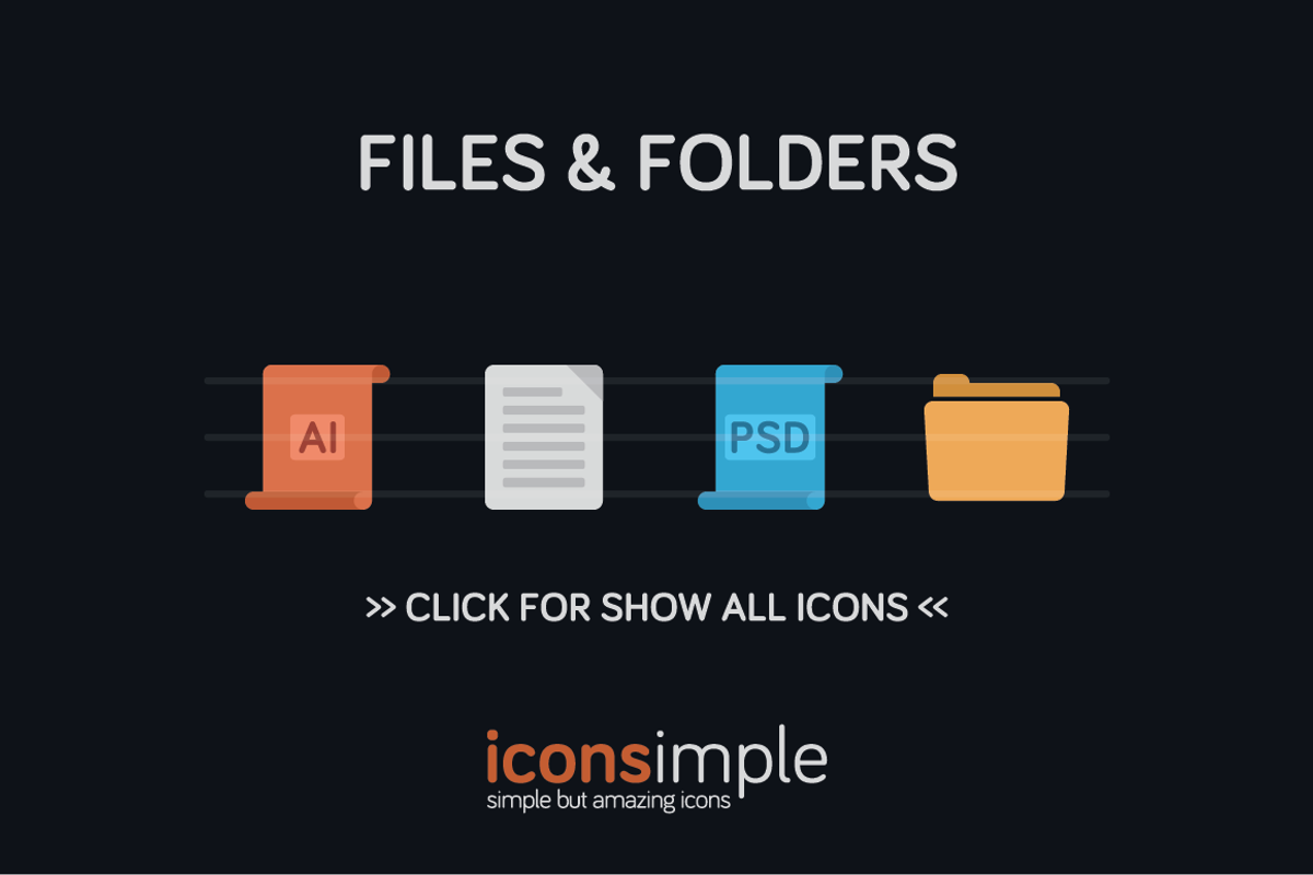 iconsimple: files & folders, an Icon by Pixan Graphics