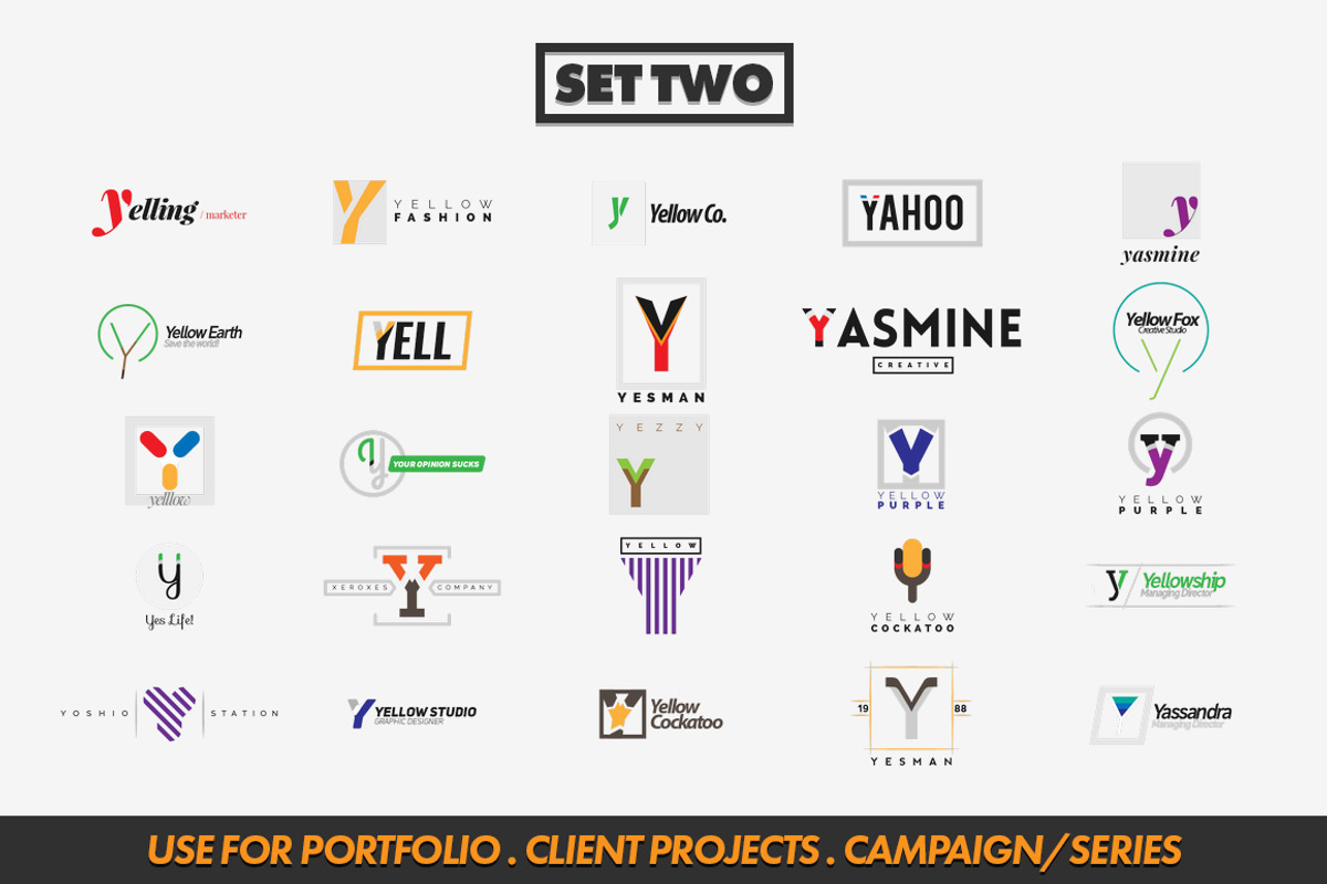 50 Letter 'Y' Logos Bundle, a Branding & Logo Template by Warna Works