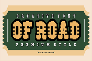 Of Road - Rugged Off-Road Font