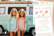 Girls Surf print pattern collection, a Decorative Illustration by Coco & Cub Studio (Thumbnail 5 of 13)
