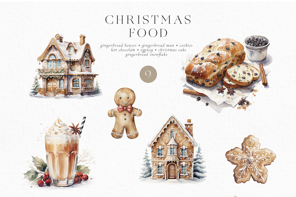 Christmas Holiday Vintage Collection, a Decorative Illustration by Veris Studio (Photo 6 of 12)