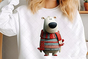 Christmas Icy Blue Teddy Teddy Bear, an Illustration by SinaCreation (Thumbnail 4 of 7)