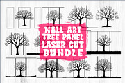 Multi-Panel Tree Silhouette Laser, an Illustration by balal (Thumbnail 1 of 9)