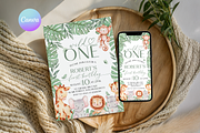 Wild One First Bday Invitation Set, a Templates & Theme by VeliusCreativeStudio (Thumbnail 1 of 6)