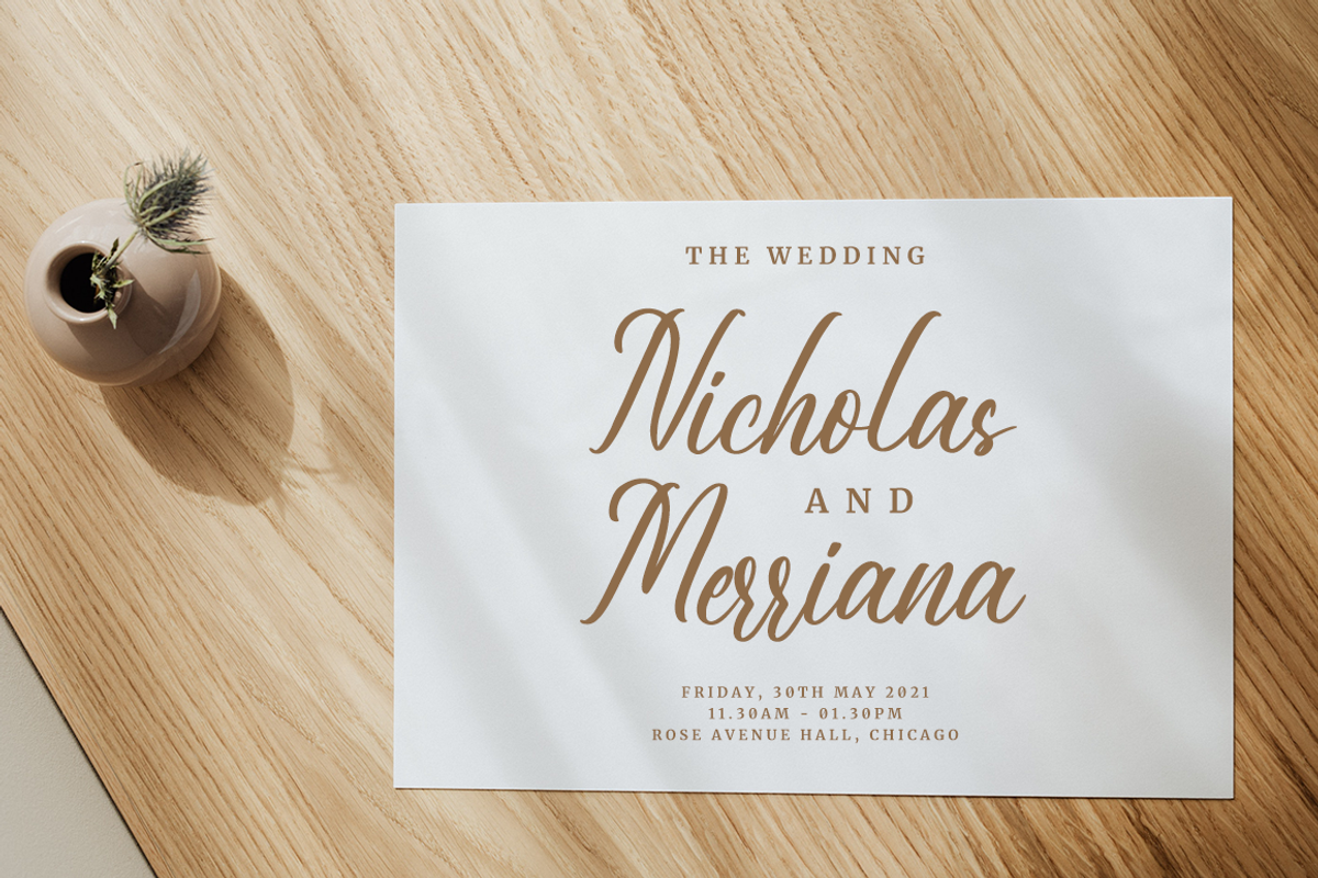Emiliana a Modern Calligraphy Font, a Script Font by Fatmawati (Photo 4 of 12)