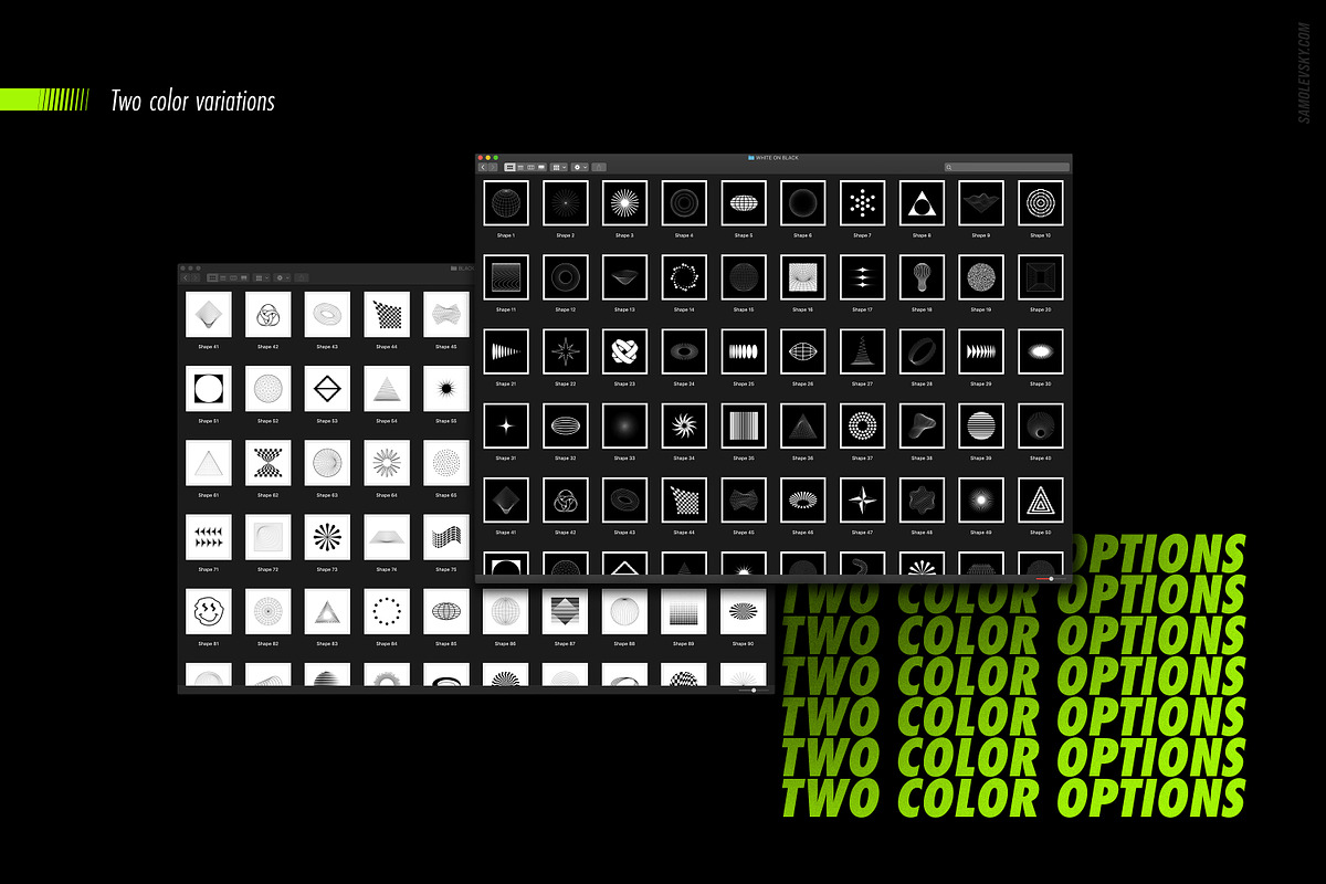 Abstract Shapes: 100 Design Elements, an Object Graphic by Samolevsky (Photo 17 of 21)