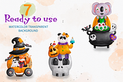 Animal Halloween, Halloween Clipart, an Animal Illustration by Apixsala (Thumbnail 4 of 14)