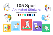 Animated Sports Stickers, an Emoji Icon by Prosymbols (Thumbnail 1 of 8)