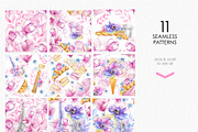 Paris watercolor clip art, an Education Illustration by katmonne (Thumbnail 6 of 10)