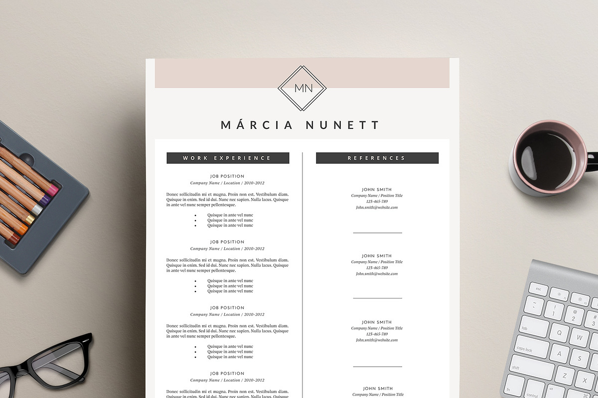 Resume Template for MS Word, a Resume Template by This Paper Fox (Photo 2 of 5)