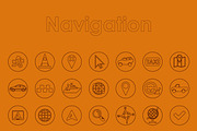 49 NAVIGATION simple icons, an Outline Icon by Palau (Thumbnail 2 of 4)