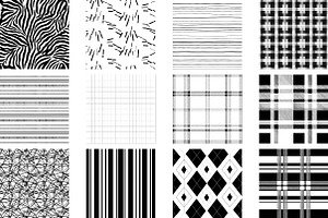 Black and White Stripes Paper, a Pattern Graphic by Wow Magic
