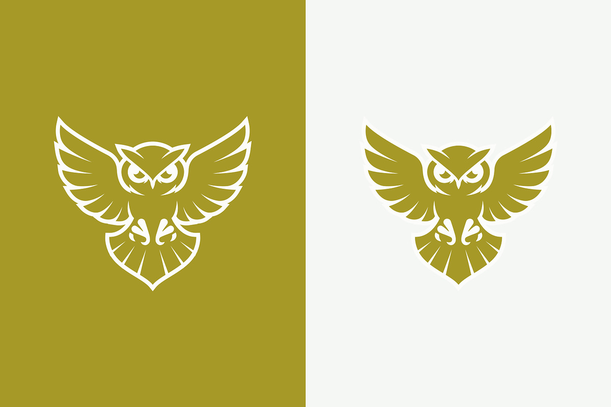 Majestic Gold Owl Fly Logo Wisdom, a Branding & Logo Template by Signatoro (Photo 1 of 3)