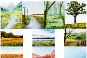 Nature's  Watercolor Background, a Background Graphic by KlymchukArtworks (Thumbnail 13 of 13)