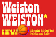 Weiston Slab Serif Display, a Slab Serif Font by Letterhend Studio (Thumbnail 1 of 9)