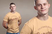 Mens Crew Neck T-shirt Mock-up, a Shirt Mockup by Mint Pixels (Thumbnail 8 of 10)
