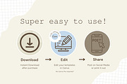 Nostalgic Branding Kit Canva, a Branding & Logo Template by Hell Yeah Designs (Thumbnail 4 of 19)