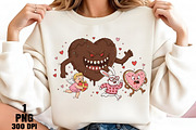 Angry Valentine Chocolate Monster PN, an Illustration by Daily.Designs (Thumbnail 3 of 4)