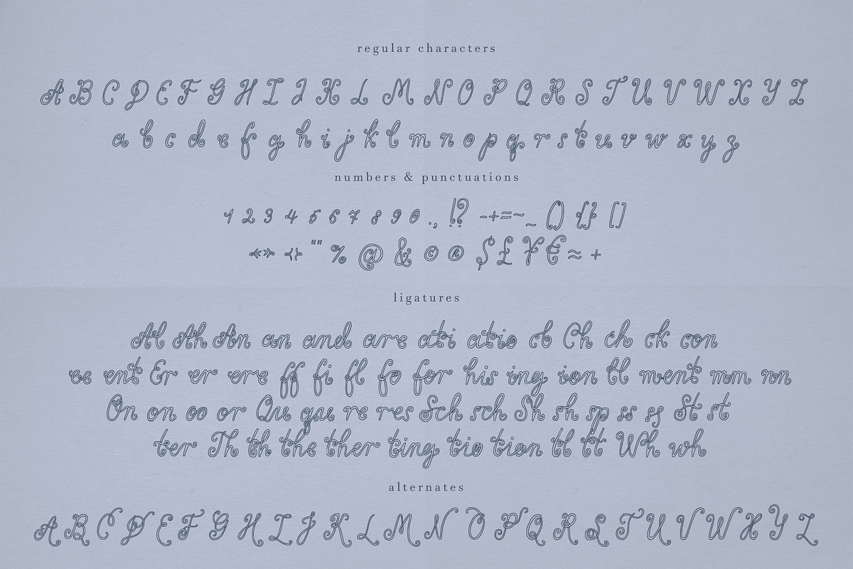 Curly-Twirly Whimsical Font Family, a Handwritten Font by Cute Atelier (Photo 11 of 12)