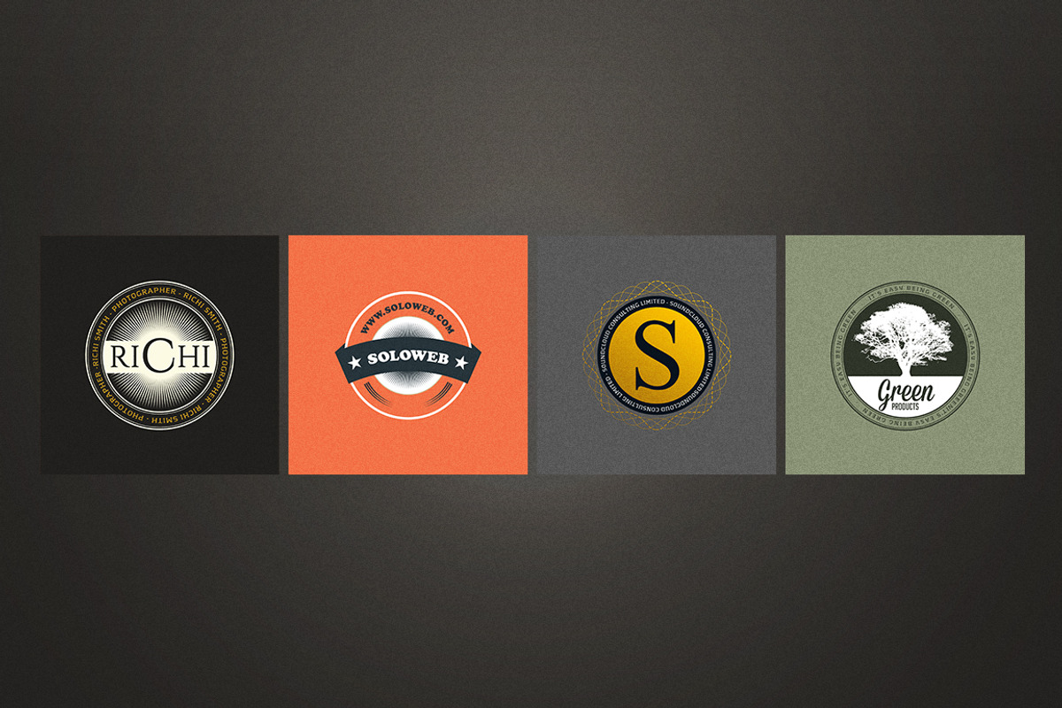 20 Rounded Logos Badges, a Branding & Logo Template by Marvel (Photo 8 of 8)