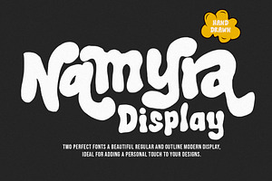 Namyra Display, a Handwritten Font by Youngtype.Std