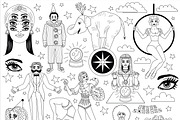 Vintage circus, an Education Illustration by tamara.comotomka (Thumbnail 3 of 4)