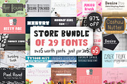 Dasagani's Store Bundle of 29 Fonts, a Script Font by Dasagani