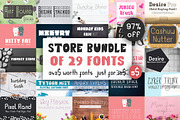 Dasagani's Store Bundle of 29 Fonts, a Script Font by Dasagani (Thumbnail 1 of 8)