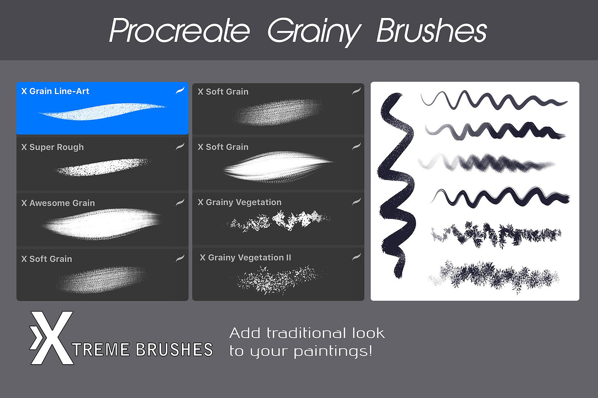 Procreate Texture Brushes BUNDLE!, a Brush Add-On by Extreme Brushes (Photo 10 of 13)